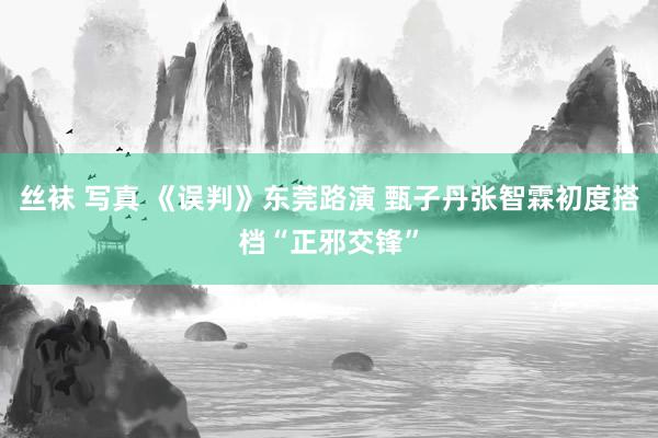 丝袜 写真 《误判》东莞路演 甄子丹张智霖初度搭档“正邪交锋”