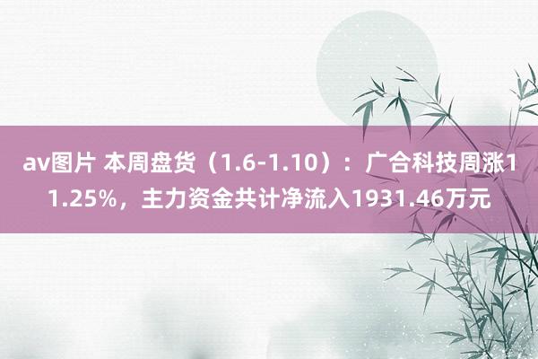 av图片 本周盘货（1.6-1.10）：广合科技周涨11.25%，主力资金共计净流入1931.46万元