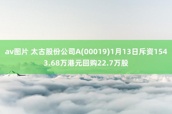 av图片 太古股份公司A(00019)1月13日斥资1543.68万港元回购22.7万股