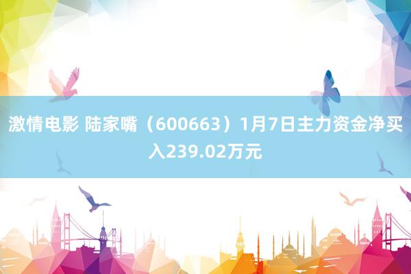激情电影 陆家嘴（600663）1月7日主力资金净买入239.02万元