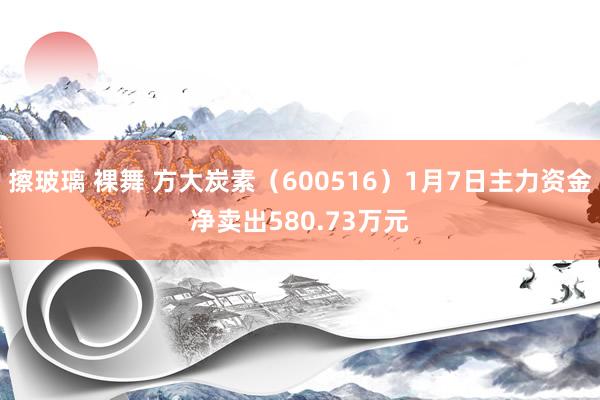 擦玻璃 裸舞 方大炭素（600516）1月7日主力资金净卖出580.73万元