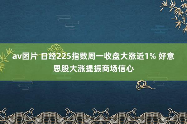 av图片 日经225指数周一收盘大涨近1% 好意思股大涨提振商场信心